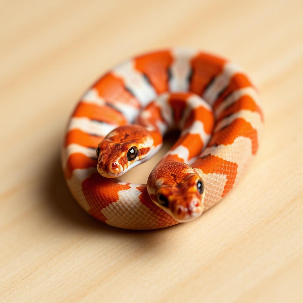 ReptileX Ember — Amelanistic Corn Snake Hatchling