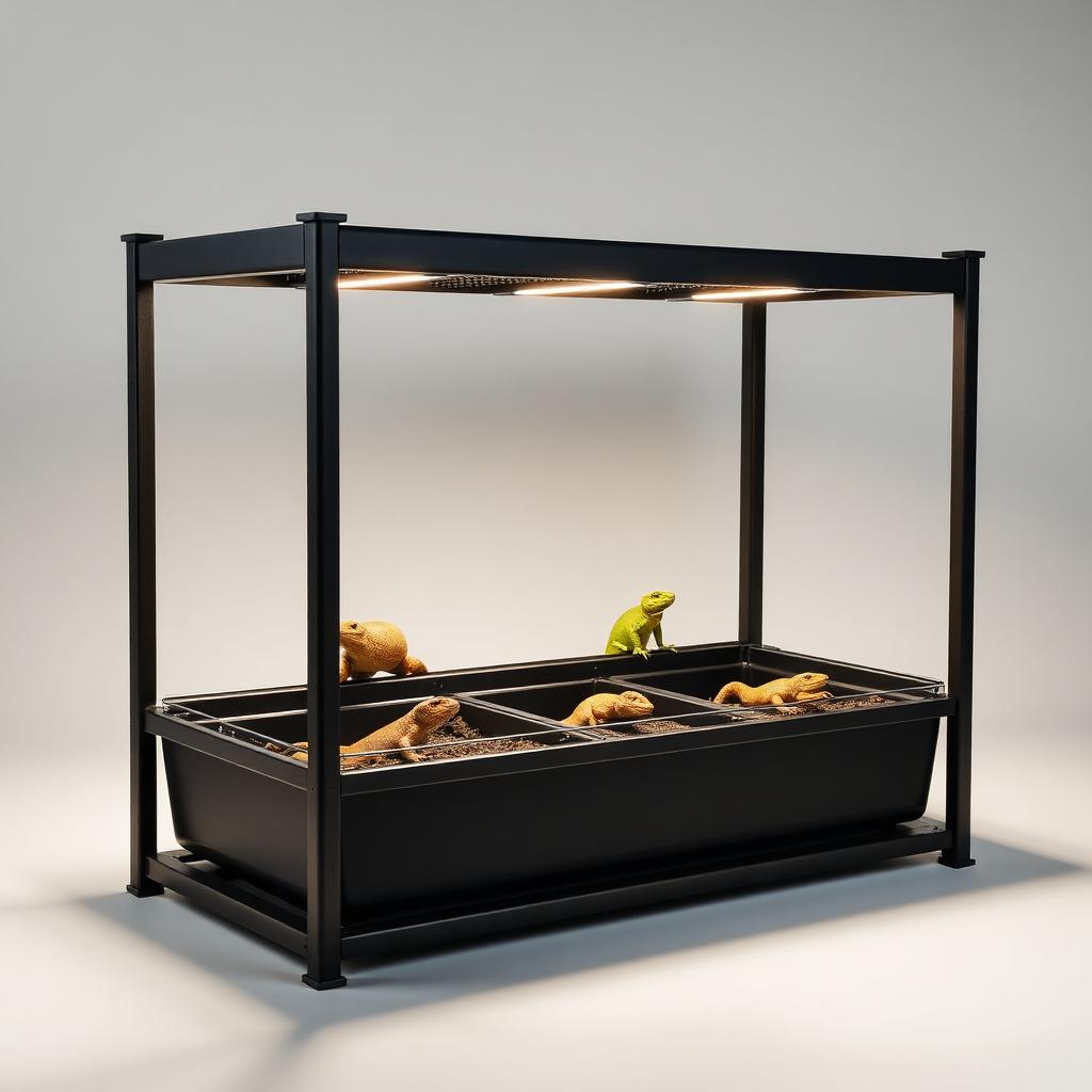 ReptileX StackSix — Modular Breeder Rack with Thermostat